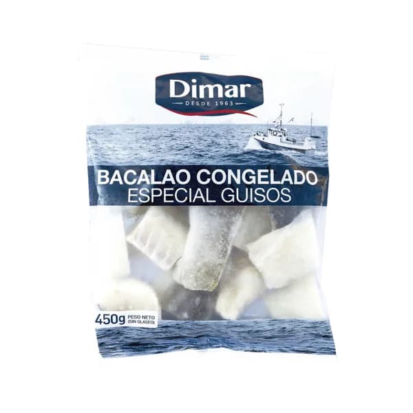 DIMAR Bacalao troceado y congelado, especial para guisos DIMAR 450 g. - 0.45 kg - Imagen del producto en Findit