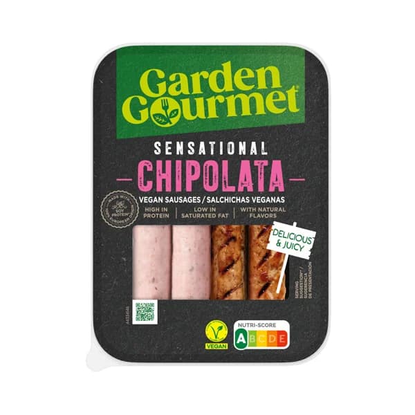GARDEN GOURMET Sensational Preparado vegano tipo salchicha, a base de proteínas de soja 180 g. - 0.18 kg - Imagen del producto en Findit