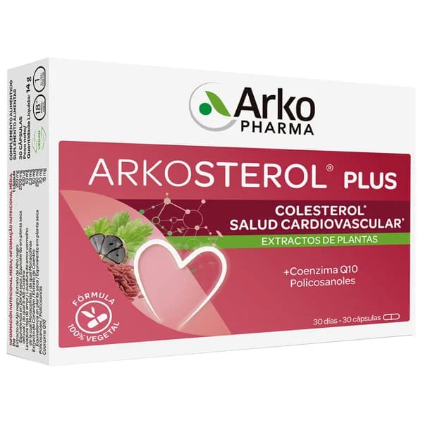 ARKOPHARMA Arkosterol plus Complemento alimenticio que ayuda a la salud cardiovascular y a reducir el colesterol 30 uds. - 1 ud - Imagen del producto en Findit