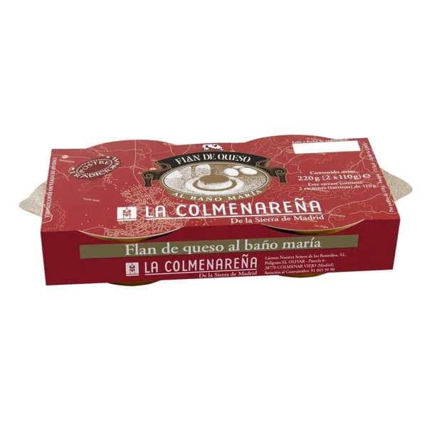 LA COLMENAREÑA Flan de queso elaborado al baño maría LA COLMENAREÑA 2 x 110 g. - 0.22 kg - Imagen del producto en Findit