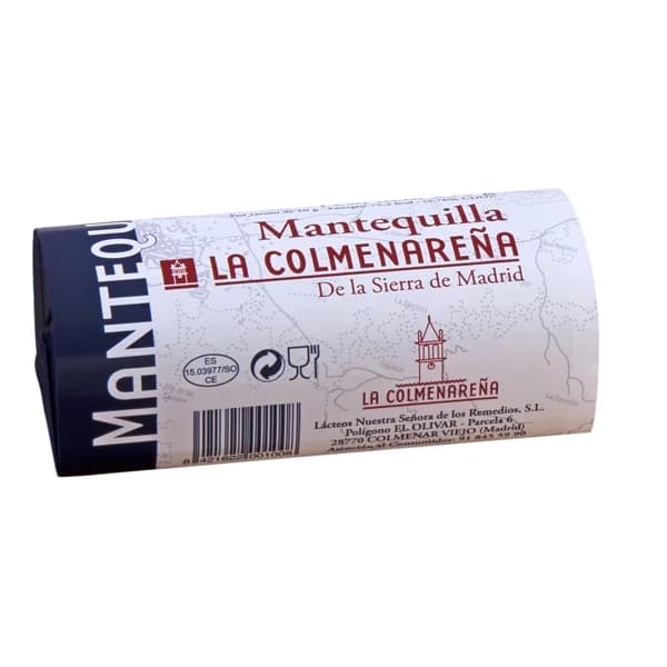LA COLMENAREÑA Rulo de mantequilla sin sal LA COLMENAREÑA 250 g. - 0.25 kg - Imagen del producto en Findit