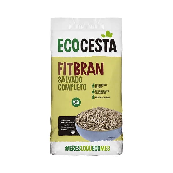ECOCESTA Fitbran Salvado completo ecológico, apto para veganos 450 g. - 0.45 kg - Imagen del producto en Findit