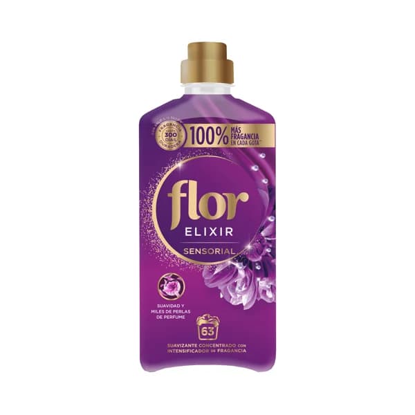 FLOR Suavizante concentrado con intensificador de fragancia FLOR Elixir sensorial 63 dosis 1.13 l. - 1.13 l - Imagen del producto en Findit