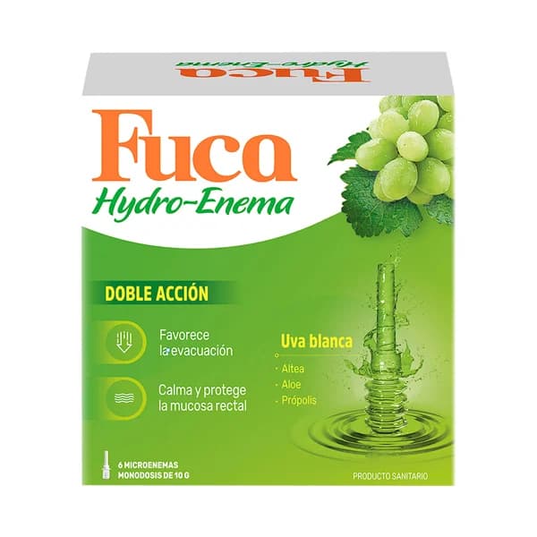 FUCA Micrenemas en monodosis con doble acción FUCA Hydro - enema 6 x 10 g. - 0.06 kg - Imagen del producto en Findit