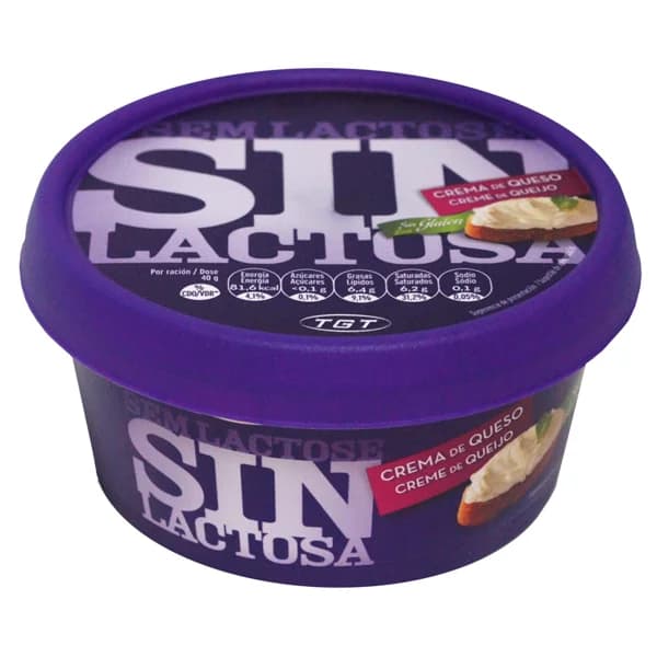TGT Crema de queso sin lactosa 125 g. - 0.13 kg - Imagen del producto en Findit