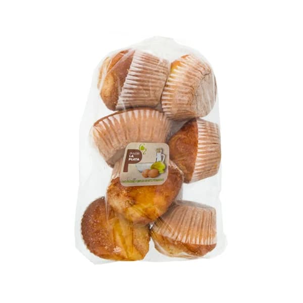 DULCES LA PLATA Magdalenas clasicas 7 uds 420 g. - 0.42 kg - Imagen del producto en Findit
