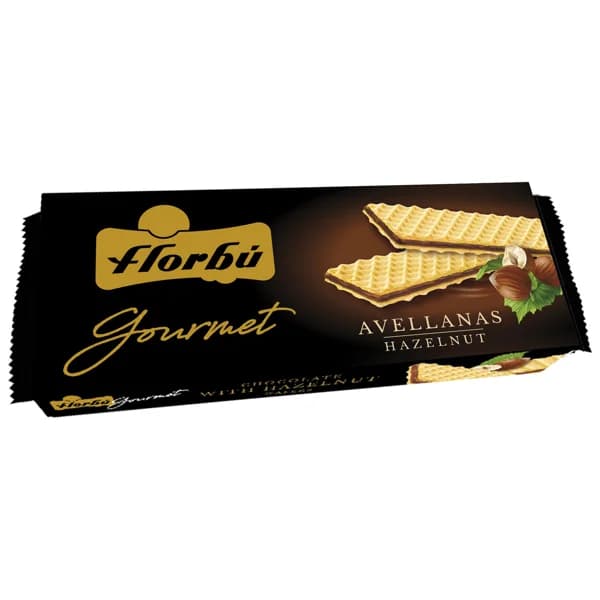 FLORBÚ Gourmet Barquillos rellenos de avellana y cacao 185 g. - 0.15 kg - Imagen del producto en Findit