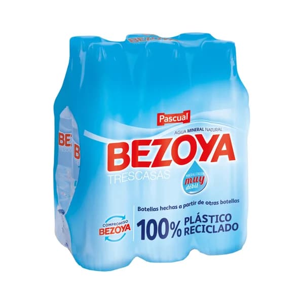 BEZOYA Agua mineral botella 1 L. pack de 6 uds. - 6 l - Imagen del producto en Findit