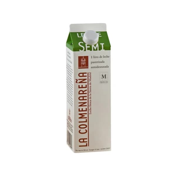 LA COLMENAREÑA Leche de vaca, semidesnatada, fresca y pasteurizada 1 l. - 1 l - Imagen del producto en Findit