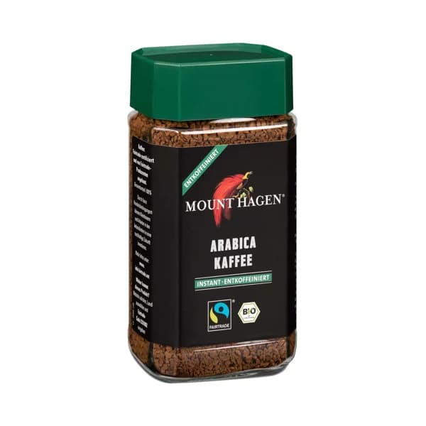 MOUNT HAGEN Café descafeinado soluble, arábico y ecológica 100 g. - 0.1 kg - Imagen del producto en Findit