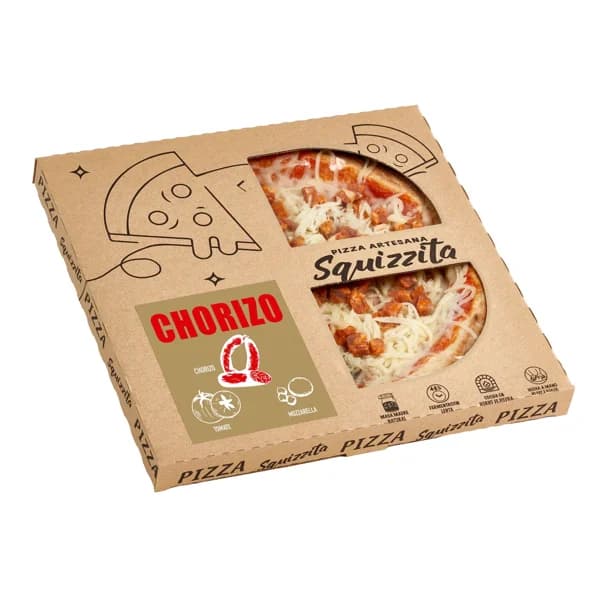 SQUIZZITA Pizza artesana de chorizo 420g - 0.42 kg - Imagen del producto en Findit