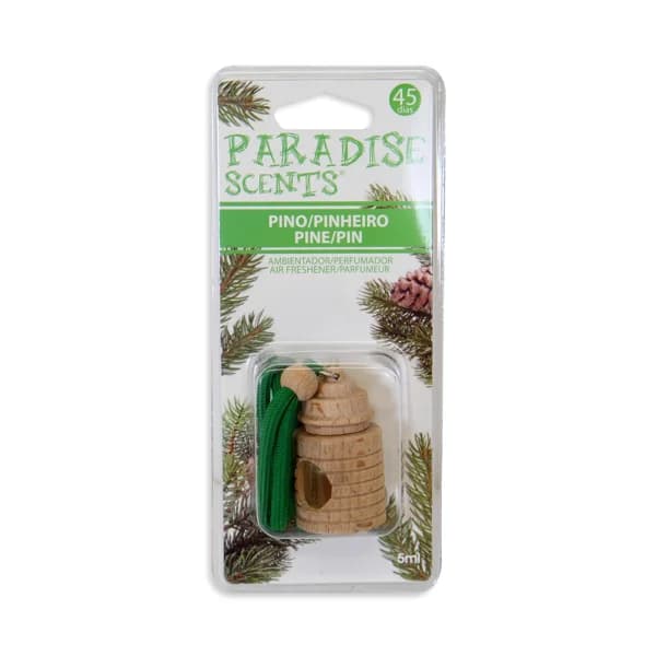 Ambientador de coche con perfumador de madera para colgar con olor a pino PARADISE SCENTS. - 1 ud - Imagen del producto en Findit