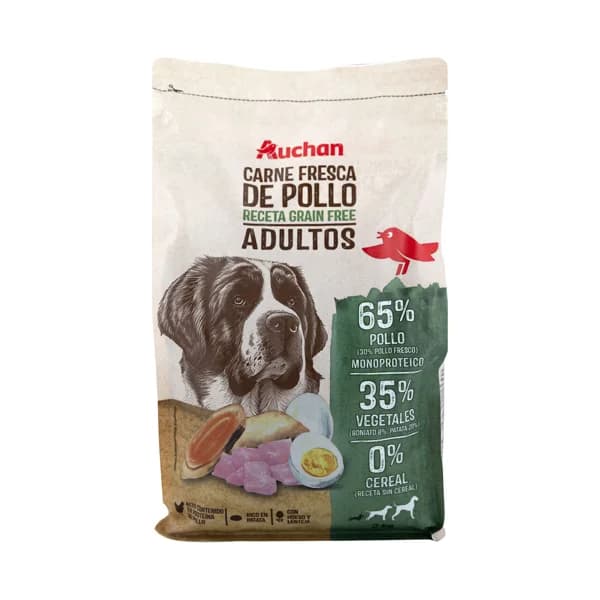 PRODUCTO ALCAMPO Grain free Alimento completo para perros adultos a base de pollo 2 kg. - 2 kg - Imagen del producto en Findit