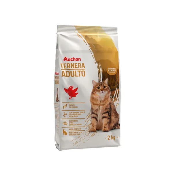 PRODUCTO ALCAMPO Alimento completo para gatos adultos a base de ternera 2 kg. - 2 kg - Imagen del producto en Findit