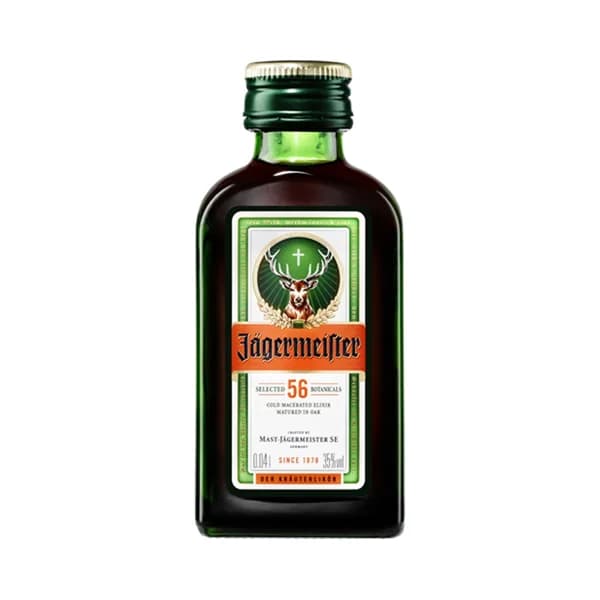 JÄGERMEISTER Licor de hierbas alemán miniatura 4 cl. - 1 ud - Imagen del producto en Findit