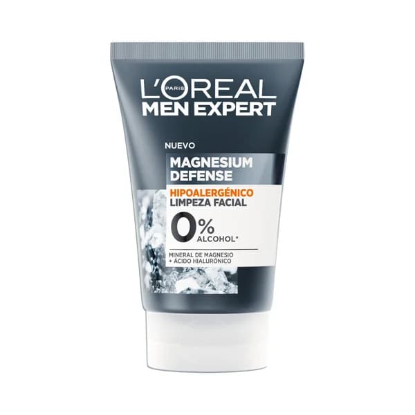 L´ORÉAL MEN EXPERT Gel limpiador facial hipoalergénico, para pieles sensibles L´ORÉAL MEN EXPERT Magnesium defense 100 ml. - 0.1 l - Imagen del producto en Findit