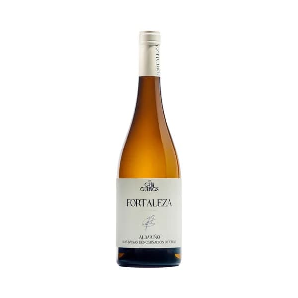 CRIA CUERVOS FORTALEZA Vino blanco albariño con D.O. Rías Baixas CRIA CUERVOS Fortaleza by Lucas Vazquez botella de 75 cl. - 1 ud - Imagen del producto en Findit