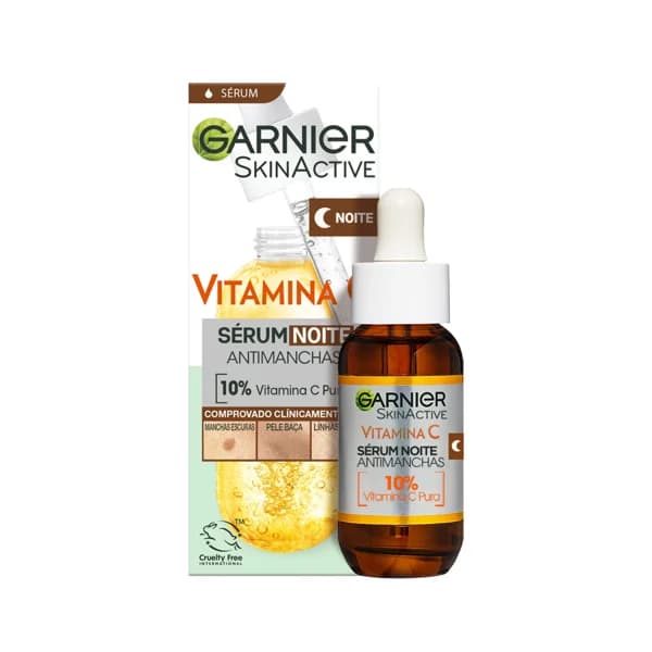 GARNIER Sérum de noche antimanchas con vitamina C GARNIER Skin active 30 ml. - 1 ud - Imagen del producto en Findit