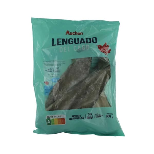 AUCHAN Lenguado del cabo ultracongelado 600 g. Producto Alcampo - 0.8 kg - Imagen del producto en Findit