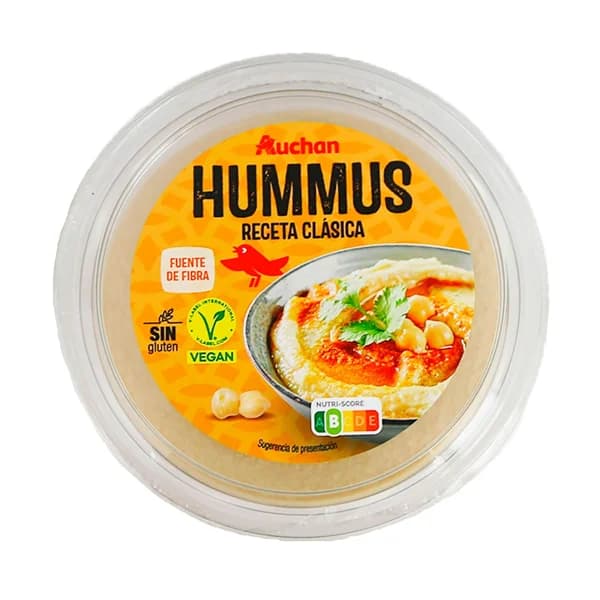 AUCHAN Hummus receta clásica 240 g Producto Alcampo. - 0.24 kg - Imagen del producto en Findit