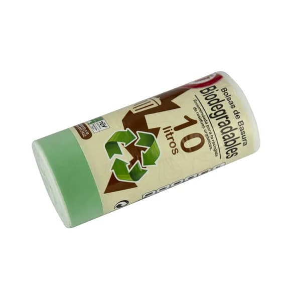 PRODUCTO ALCAMPO Bolsas biodegradables 10 litros, autocierre blancas 20 uds. - 1 ud - Imagen del producto en Findit