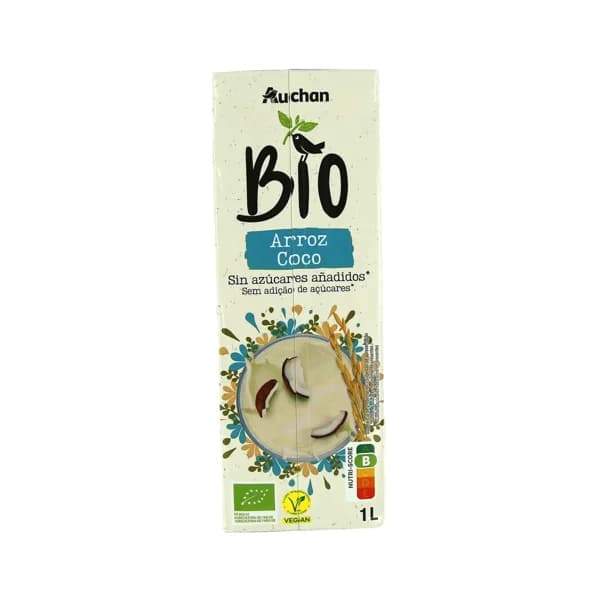 ALCAMPO ECOLÓGICO Bebida vegetal de arroz y coco ecológica 1 l. - 1 l - Imagen del producto en Findit