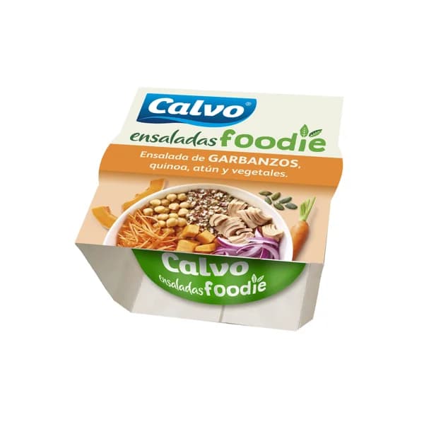 CALVO Ensalada de garbanzo, quinoa, atún y vegetales CALVO FOODIE 190 g. - 0.19 kg - Imagen del producto en Findit