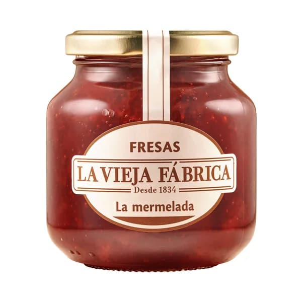 LA VIEJA FÁBRICA Mermelada de fresa 350 gr. - 0.35 kg - Imagen del producto en Findit