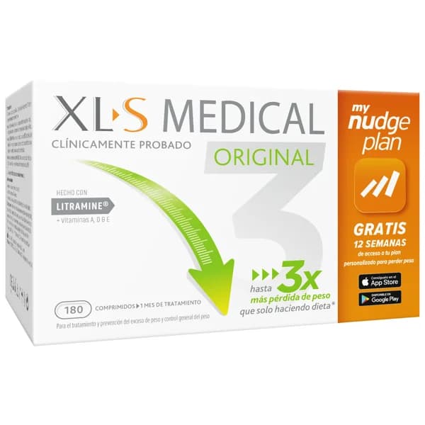 XLS MEDICAL Complemento alimenticio para el tratamiento y control general del exceso de peso 180 uds. - 0.2 kg - Imagen del producto en Findit