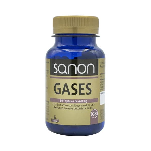 SANON Complemento alimenticio a base de carbón vegetal activado 60 cápsulas. - 1 ud - Imagen del producto en Findit