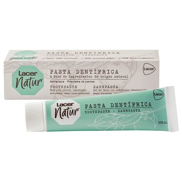 LACER Pasta de dientes con acción anti-caries y anti-placa LACER Natur 100 ml. - 0.1 l - Imagen del producto en Findit