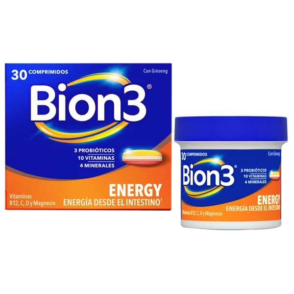 BION 3 Energía Complemento alimenticio para la mejora de la energía diaria 30 uds. - 1 ud - Imagen del producto en Findit