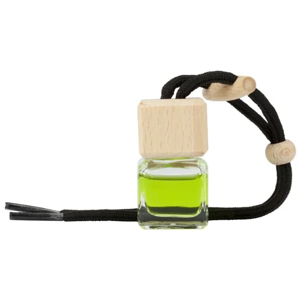 Ambientador coche manzana en frasco colgante decorativo, cordón negro, PARADISE SCENTS. - 1 ud - Imagen del producto en Findit
