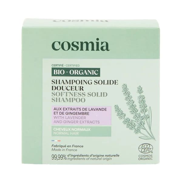 COSMIA Bio Champú sólido con acción suavizante, para cabellos normales 85 g. - 0.85 l - Imagen del producto en Findit