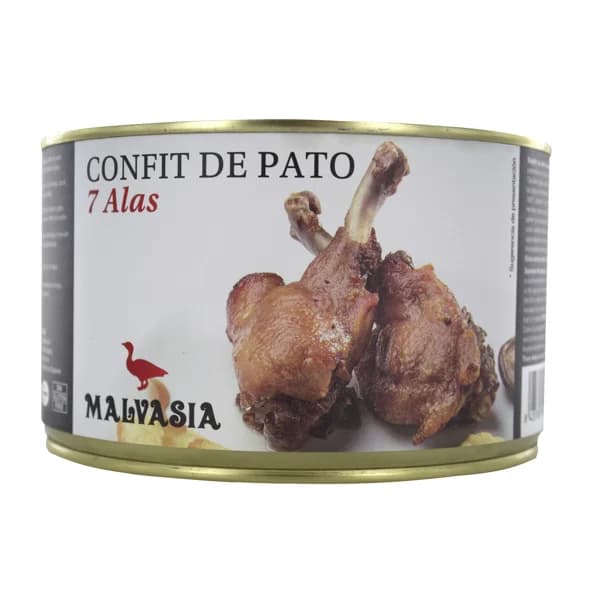 MALVASIA Confit de pato, 7 alas MALVASIA 700 g. - 0.7 kg - Imagen del producto en Findit
