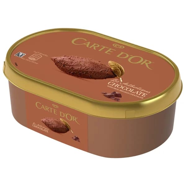 CARTE D'OR Les classiques Tarrina de helado de chocolate con autentico chocolate belga 1 l. - 1 l - Imagen del producto en Findit