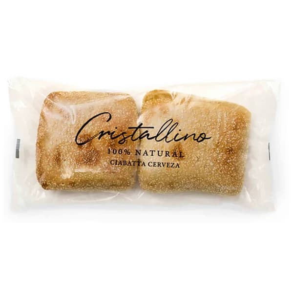 Pan Cristallino Ciabatta cerveza, 2 unds. - 0.2 kg - Imagen del producto en Findit