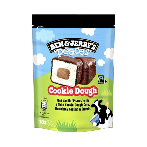 BEN & JERRY'S Mini helados de vainilla con trozos de masa de galleta y chocolate 10 uds. - 0.15 l - Imagen del producto en Findit