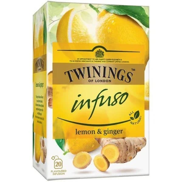 Infusión lemon&ginger TWININGS, caja 20 uds - 1 ud - Imagen del producto en Findit