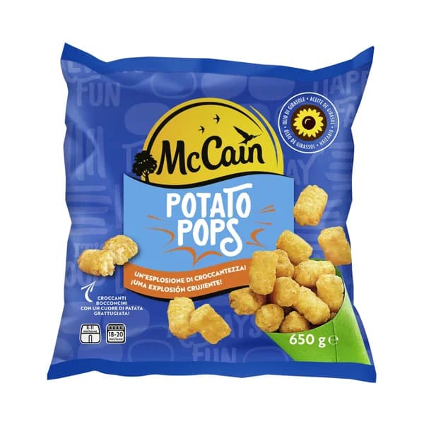 McCAIN Pops Bocaditos de patata rallada, prefritos y ultracongelados 650 g. - 0.5 kg - Imagen del producto en Findit