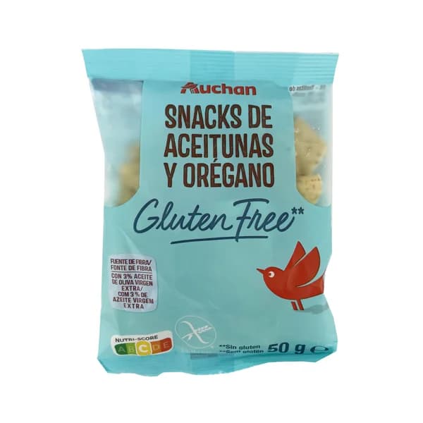 PRODUCTO ALCAMPO Snacks de aceitunas y orégano con aceite de oliva, sin gluten PRODUCTO ALCAMPO 50 g. - 0.05 kg - Imagen del producto en Findit