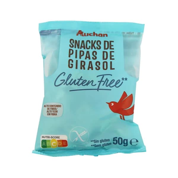 PRODUCTO ALCAMPO Snack de pipas de girasol sin gluten, con aceite de oliva 50 g. - 0.05 kg - Imagen del producto en Findit