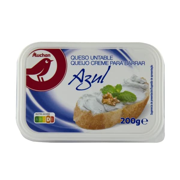 AUCHAN Queso de untar azul 200 g. Producto Alcampo - 0.2 kg - Imagen del producto en Findit