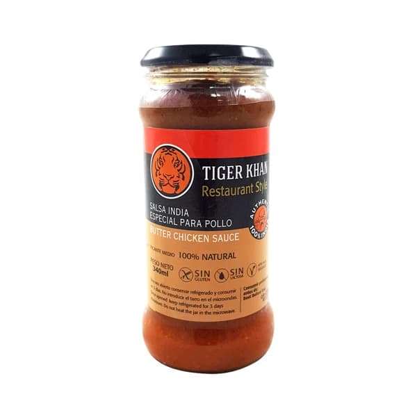 TIGER KHAN Salsa Butter chicken TIGER KHAN 240 ml. - 0.34 l - Imagen del producto en Findit