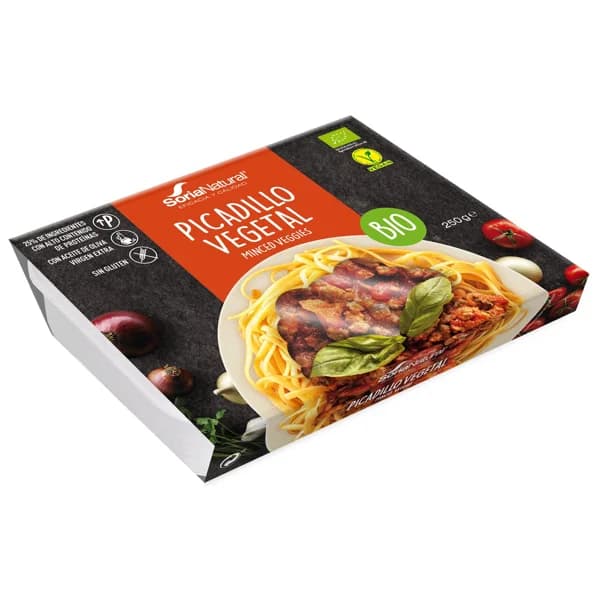 SORIA NATURAL Bio Picadillo vegetal con AOVE, apto para veganos 250 g. - 0.25 kg - Imagen del producto en Findit
