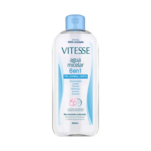 VITESSE Agua micelar 6 en 1, para pieles normales a mixtas 400 ml. - 0.4 l - Imagen del producto en Findit