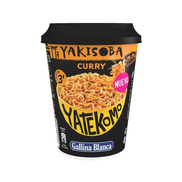 Fideos Orientales ( Noodles) al curry YATEKOMO 91,5 g. - 0.09 kg - Imagen del producto en Findit