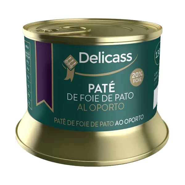 DELICASS Paté de foie de pato al Oporto lata 130 g. - 0.13 kg - Imagen del producto en Findit