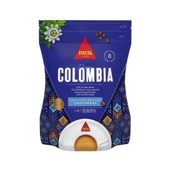 DELTA Café molido de tueste natural, origen Colombia 220 g. - 0.22 kg - Imagen del producto en Findit