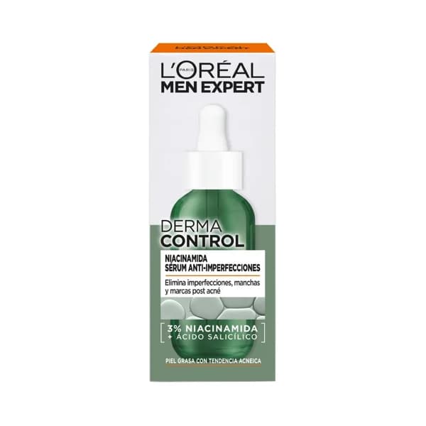 L´ORÉAL PARIS Men expert derma control Sérum eliminador de manchas y marcas post acné 30 ml. - 1 ud - Imagen del producto en Findit